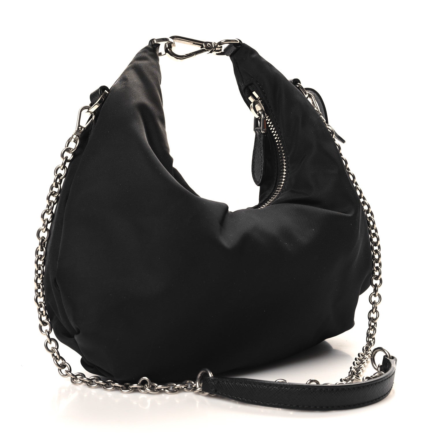Prada Tessuto Nylon Saffiano Re-Edition 2006 Shoulder Bag Black 3 of 9