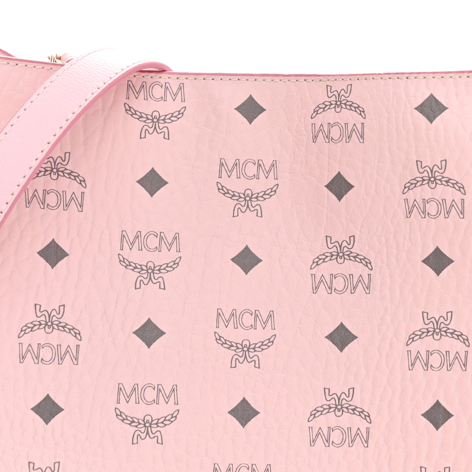 MCM Visetos Medium Aren Hobo Powder Pink 8 of 10