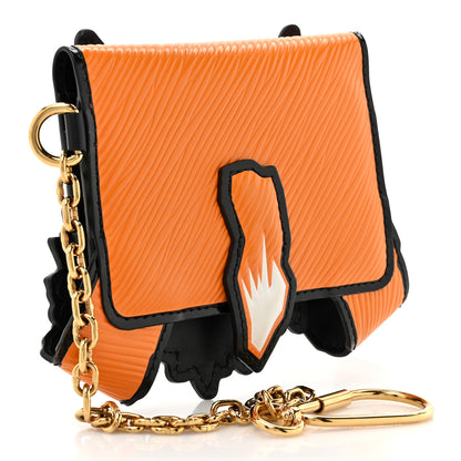 Louis Vuitton Epi Calfskin Grace Catogram Cat Card Holder Orange 3 of 12
