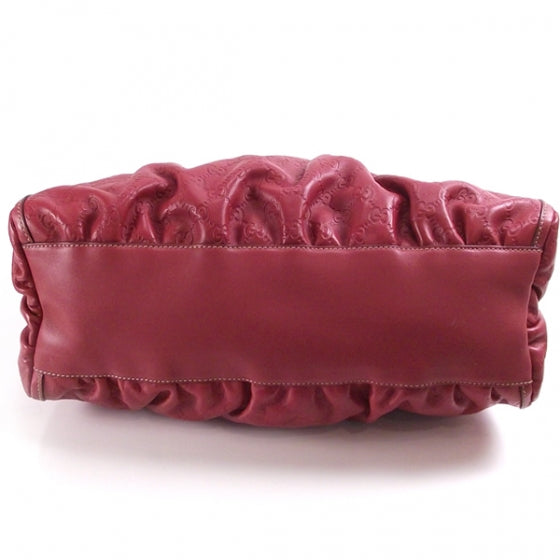 Guccissima Horsebit Hobo Red