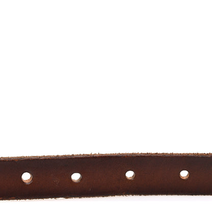 Gucci Faded Calfskin Double G 20mm Belt 80 32 Cuir 3 of 5
