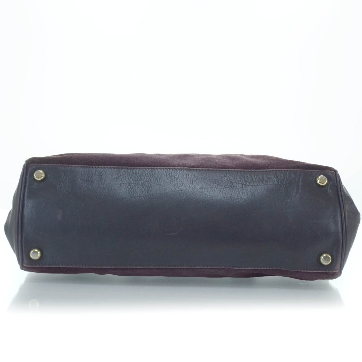 Soft Calfskin and Suede Satchel