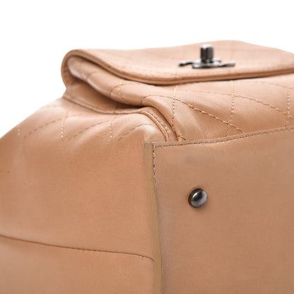 Chanel Calfskin Stitched Medium Urban Luxury Drawstring Backpack Beige 9 of 11