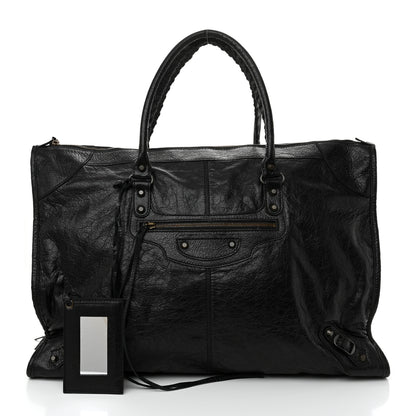 Balenciaga Agneau Classic Hardware Weekender Black 2 of 23