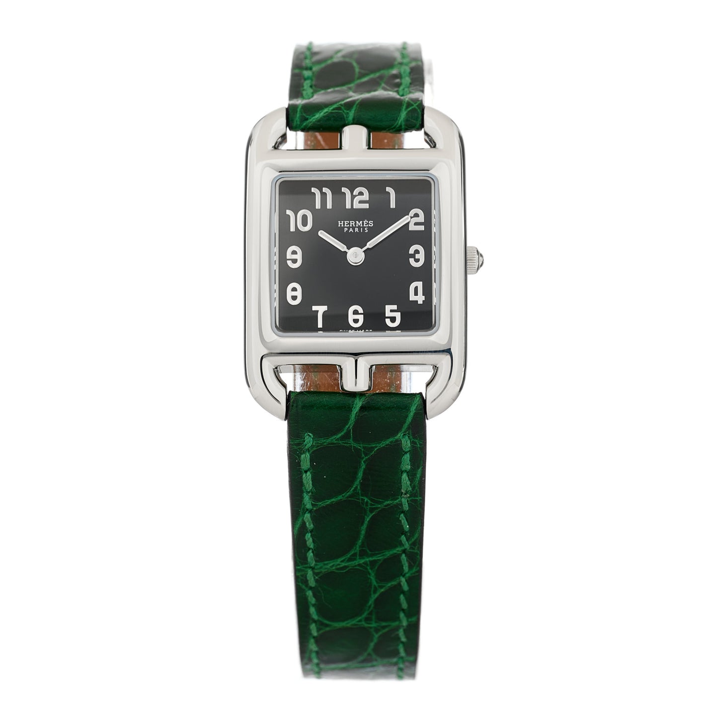 Stainless Steel Alligator 23mm Cape Cod Quartz Watch Vert Moyen