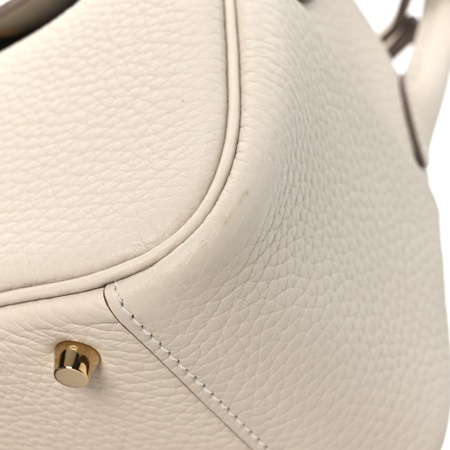 Hermes Taurillon Clemence Mini Lindy 20  Beton 11 of 11