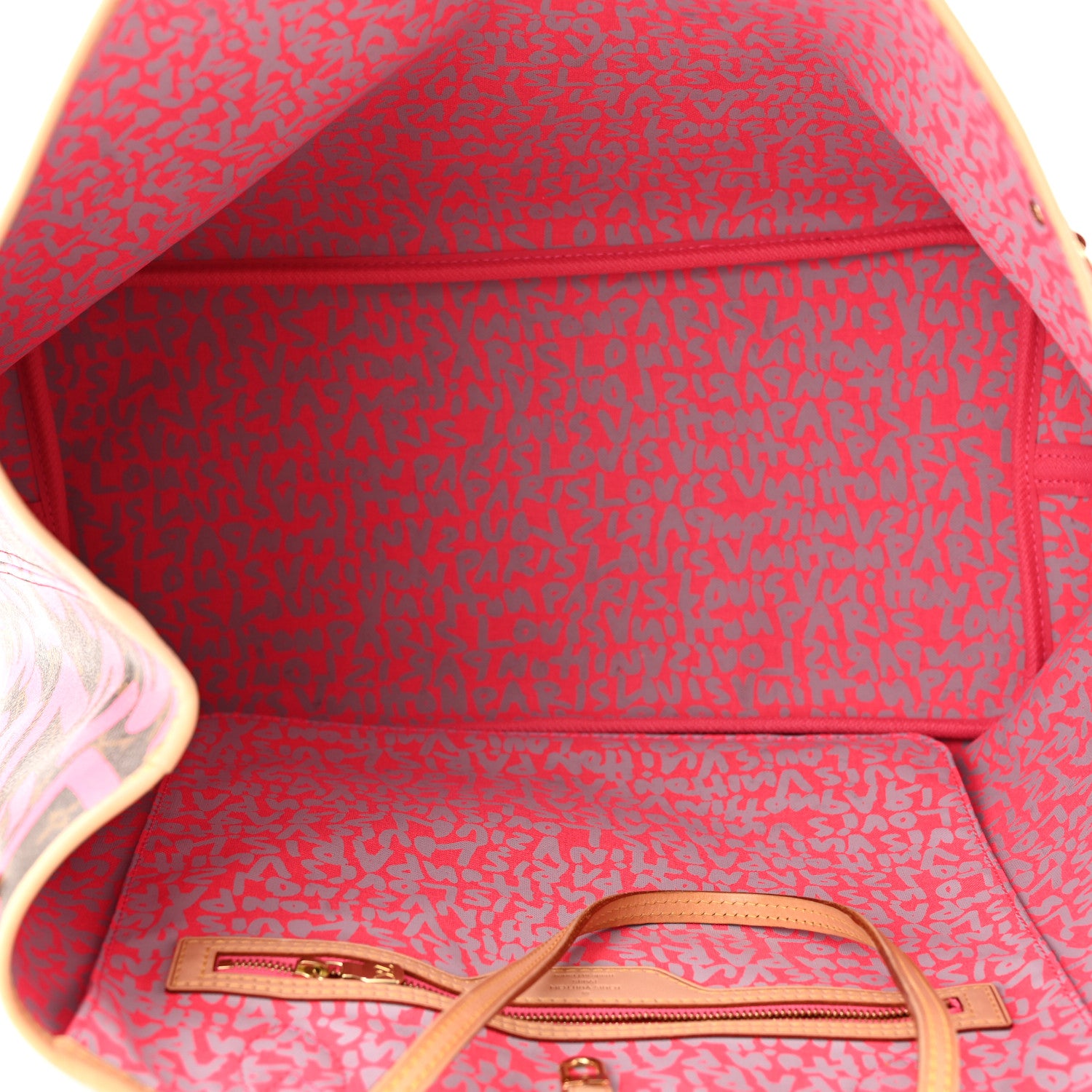Louis Vuitton Monogram Graffiti Neverfull GM Fuchsia 5 of 10