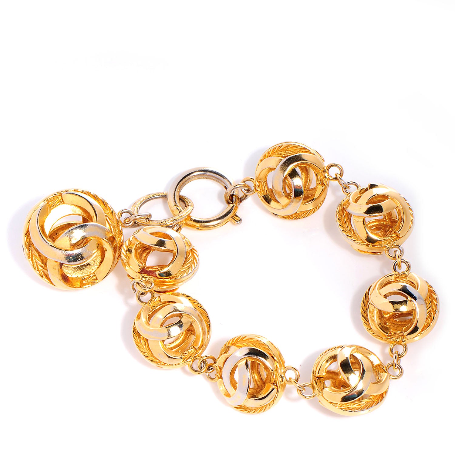 Chanel CC Ball Bracelet Gold 1 of 4