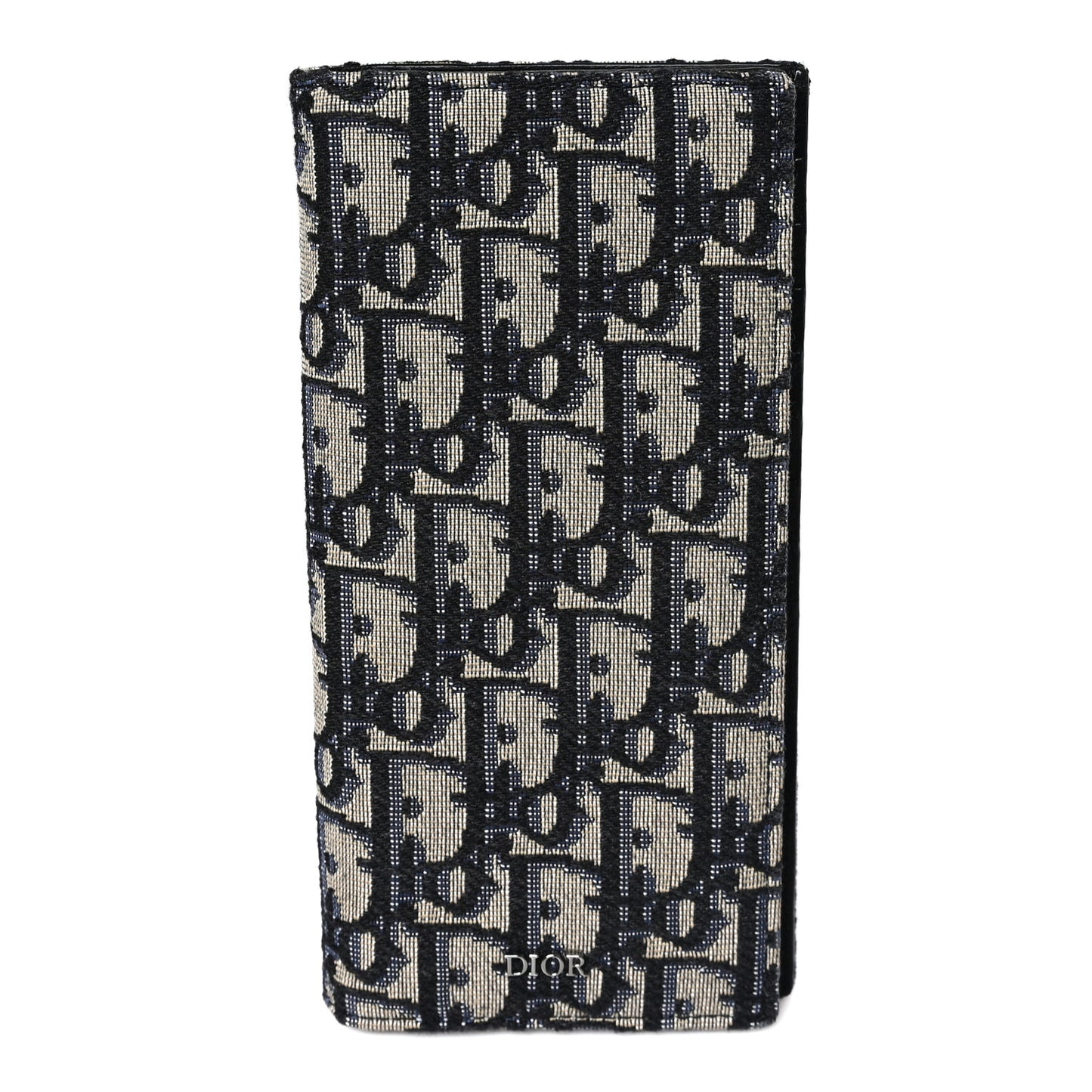 Oblique Long Vertical Wallet Blue Multicolor