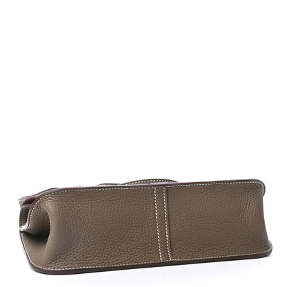 Hermes Taurillon Clemence Halzan 25 Etoupe 3 of 4