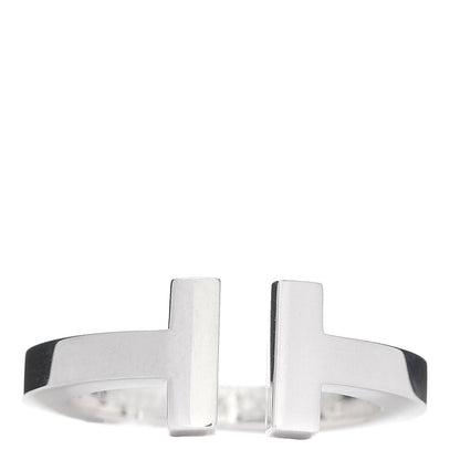 Tiffany Sterling Silver T Square Ring 49 5 1 of 4