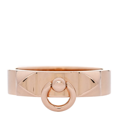 Hermes 18K Rose Gold PM Collier De Chien Ring 56 7.75 1 of 5