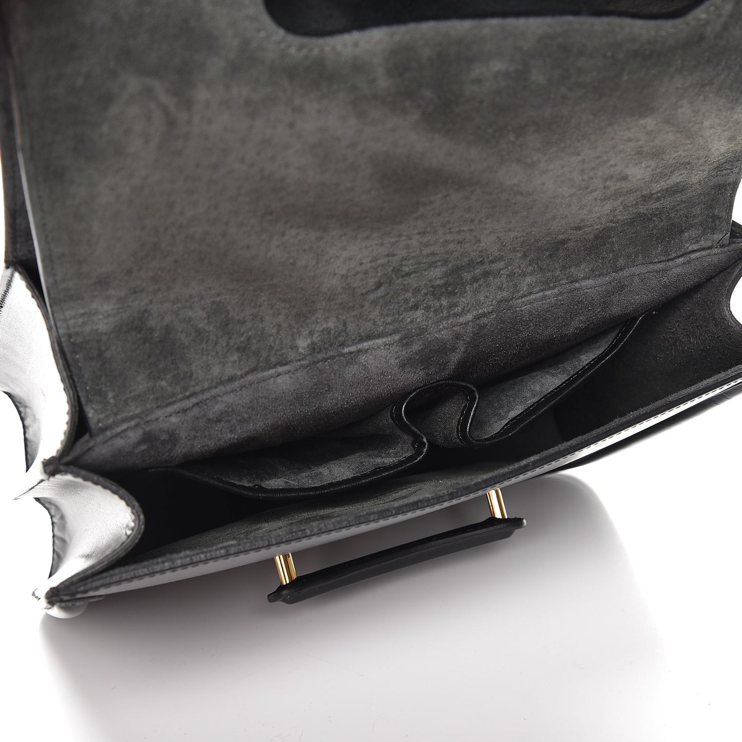 Calfskin Heroine Chain Satchel Black
