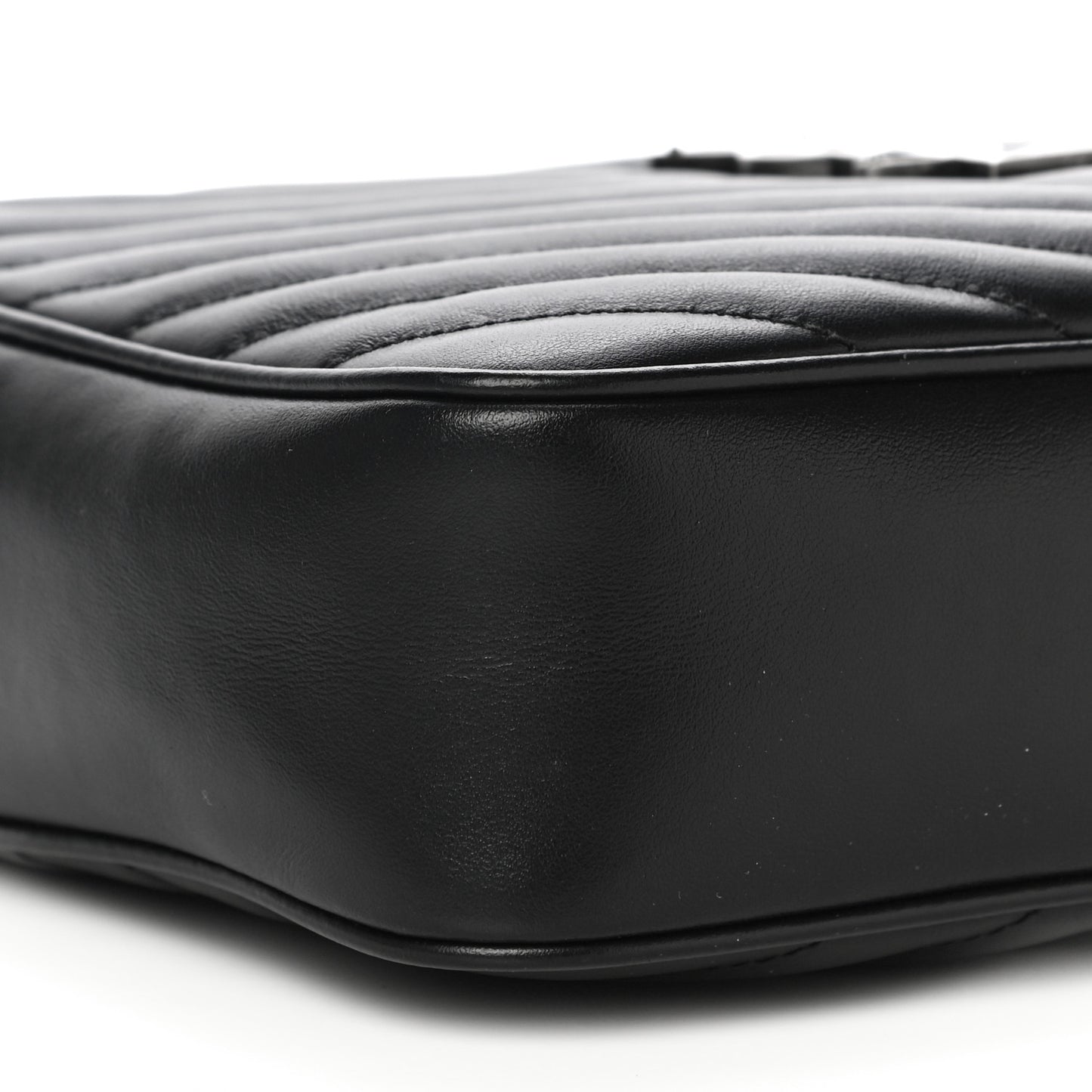 Calfskin Matelasse Monogram Lou Camera Bag Black