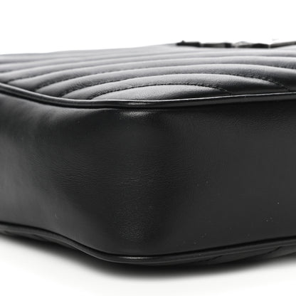 Saint Laurent Calfskin Matelasse Monogram Lou Camera Bag Black 8 of 9