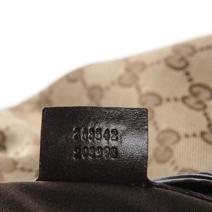 Gucci Monogram Large Jockey Hobo Dark Brown 7 of 7
