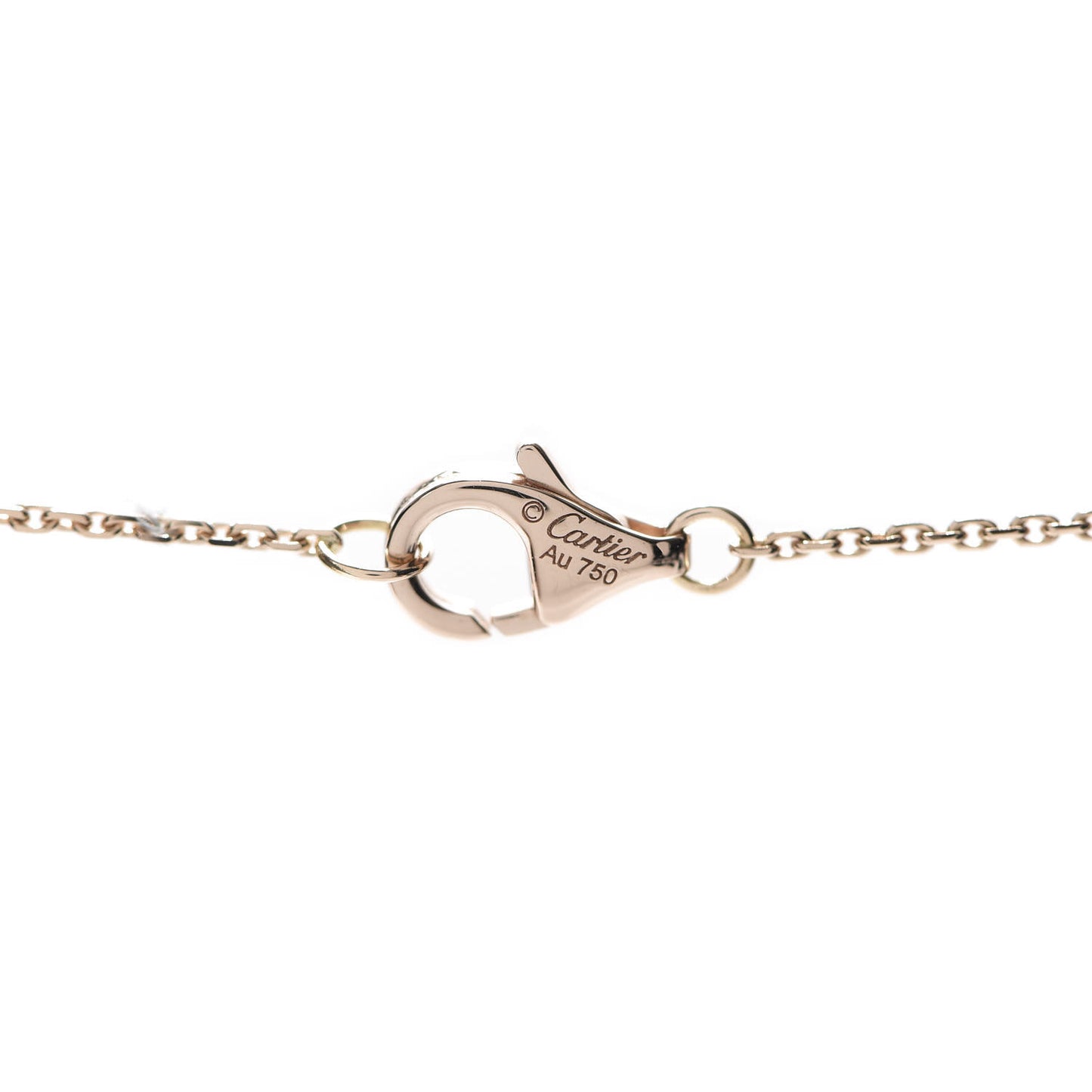 18K Pink Gold Diamond Etincelle De Pendant Necklace