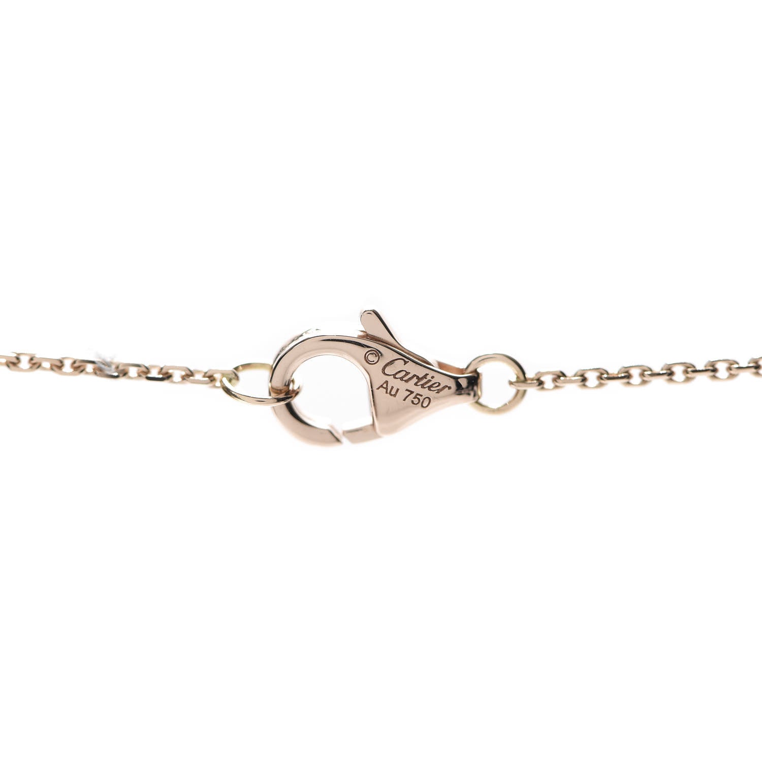 Cartier 18K Pink Gold Diamond Etincelle De Pendant Necklace 4 of 7