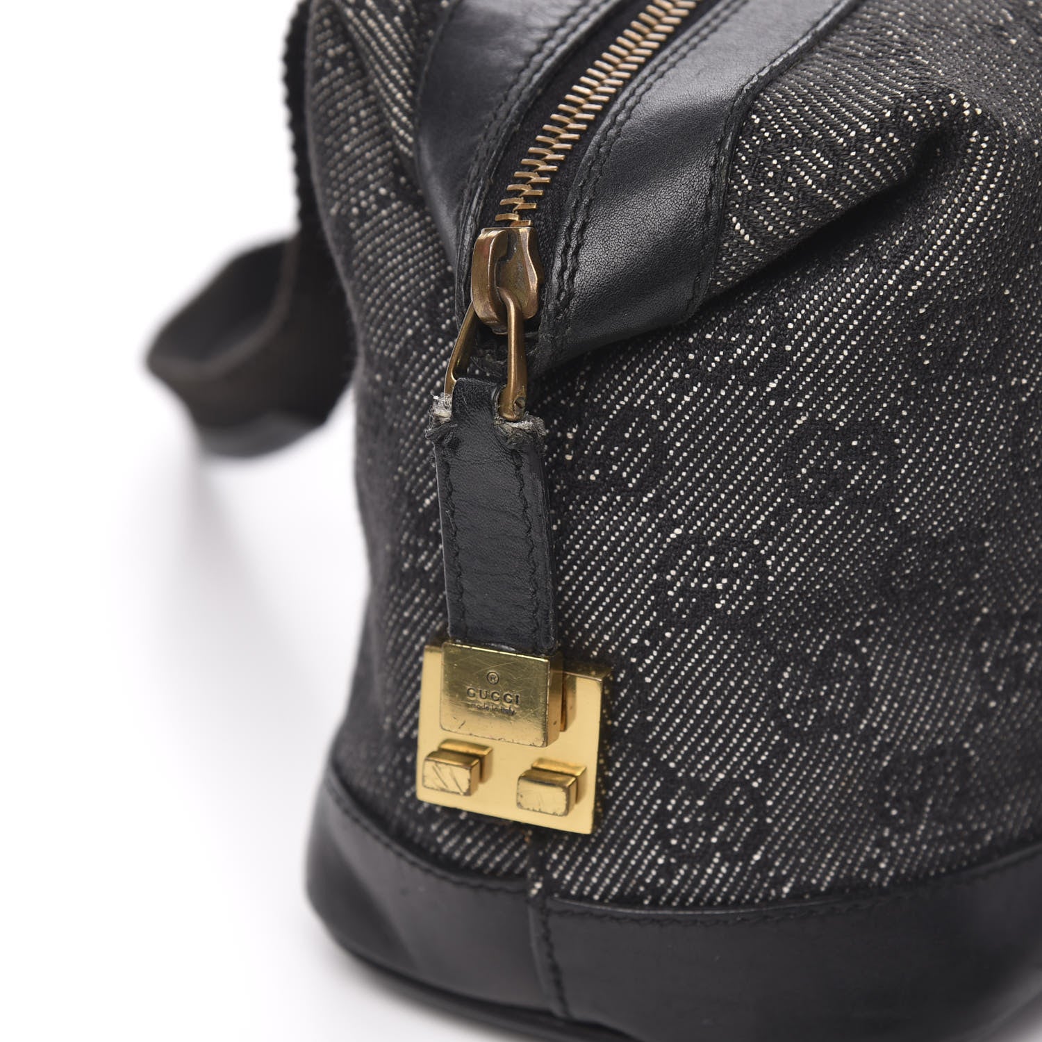 Gucci Monogram Carry On Duffle Bag Black 12 of 16