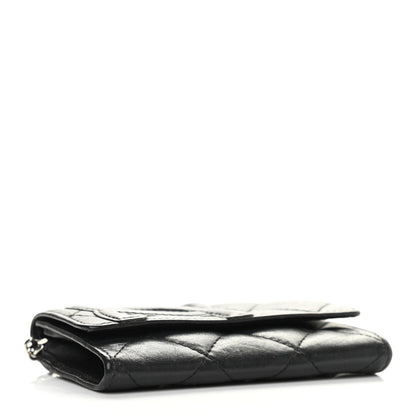 Chanel Calfskin Quilted Cambon Key Holder Case Black 4 of 8
