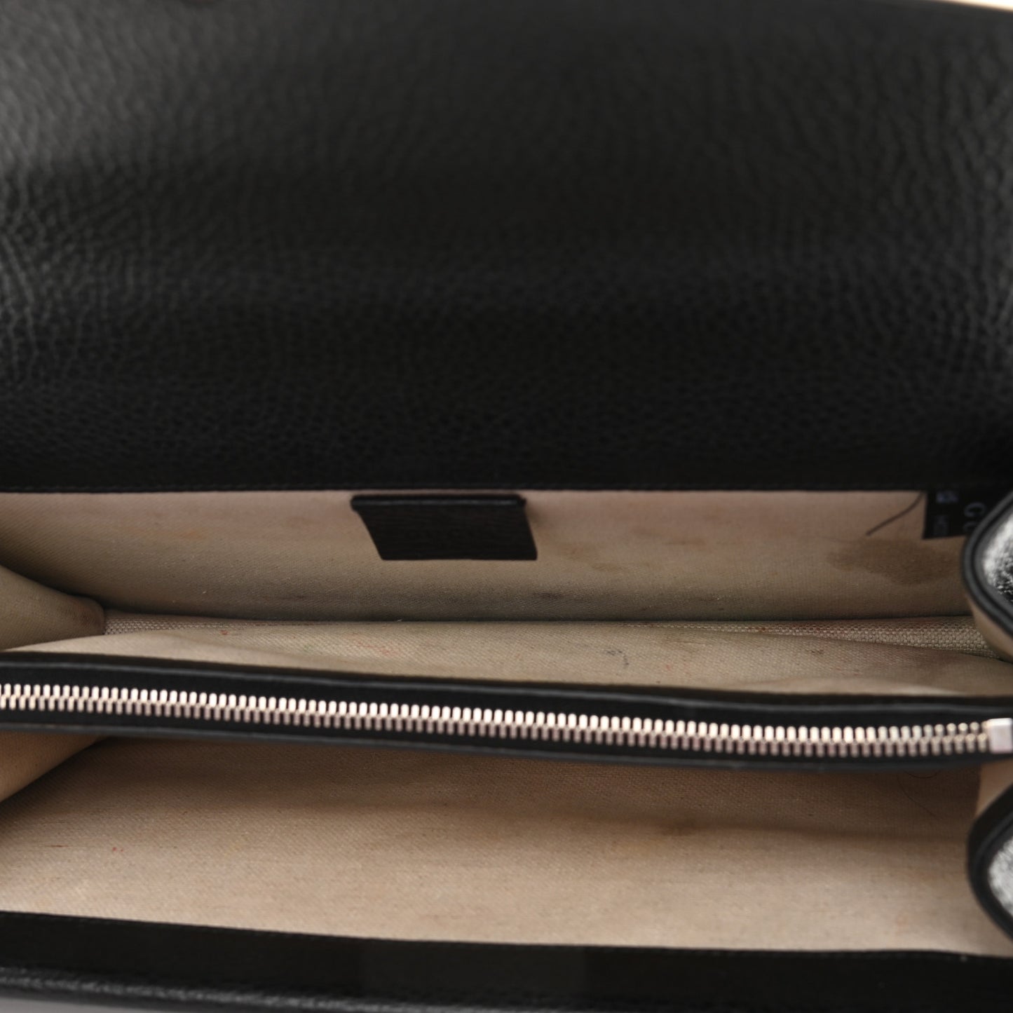 Pebbled Calfskin Small Dionysus Shoulder Bag Black