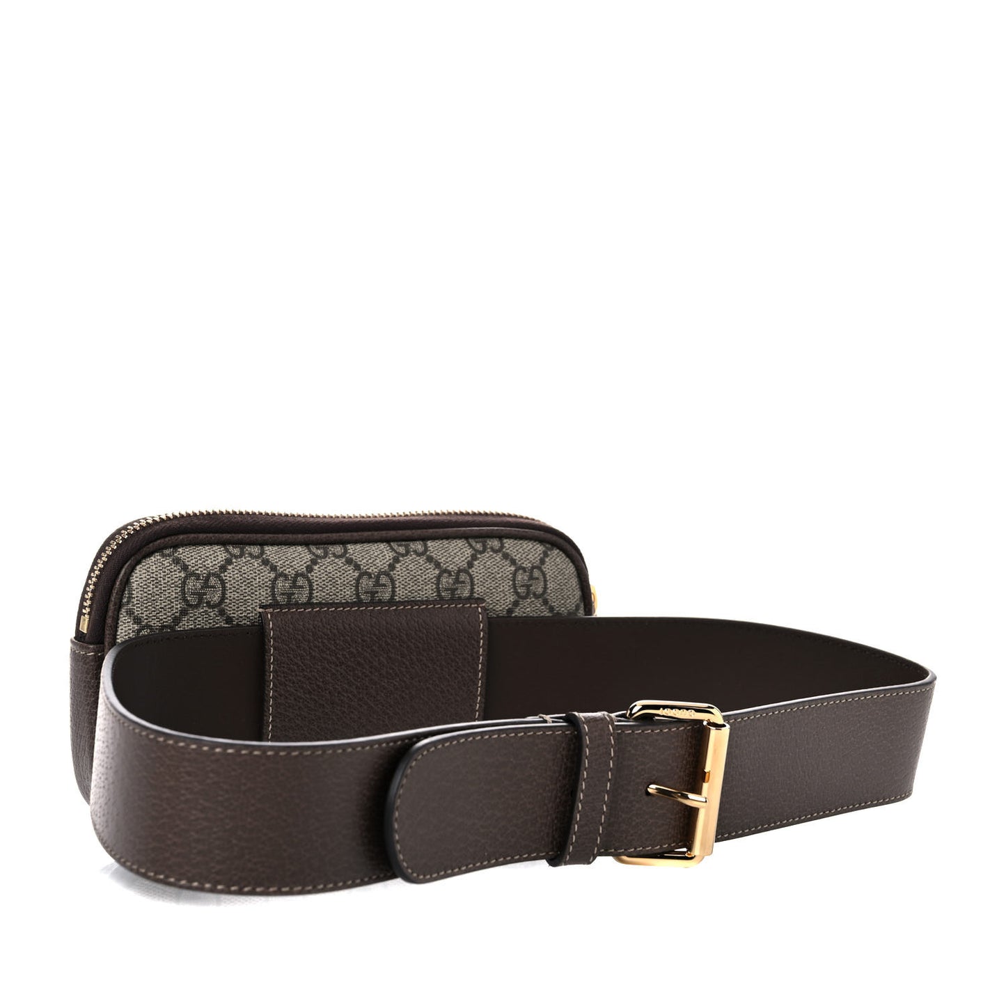 GG Supreme Monogram Ophidia Belted iPhone Case 75 30 Dark Brown