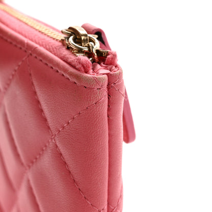 Chanel Lambskin Quilted Medium Casino Beauty CC Cosmetic Case Fuchsia 8 of 14