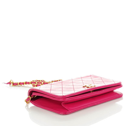 Chanel Lambskin Quilted Small Evening Flap Pink 5 of 10