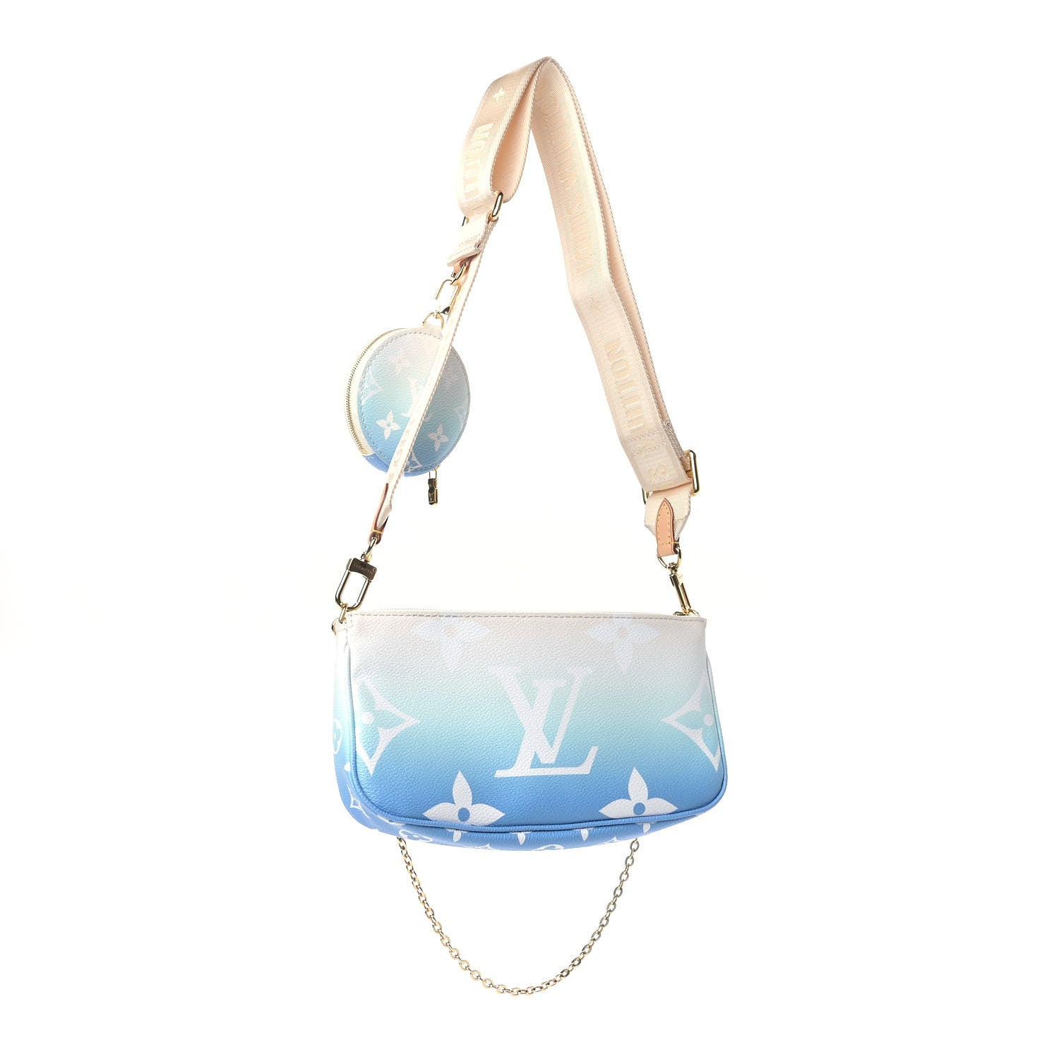 Louis Vuitton Monogram Giant By The Pool Multi Pochette Accessories Blue 3 of 9