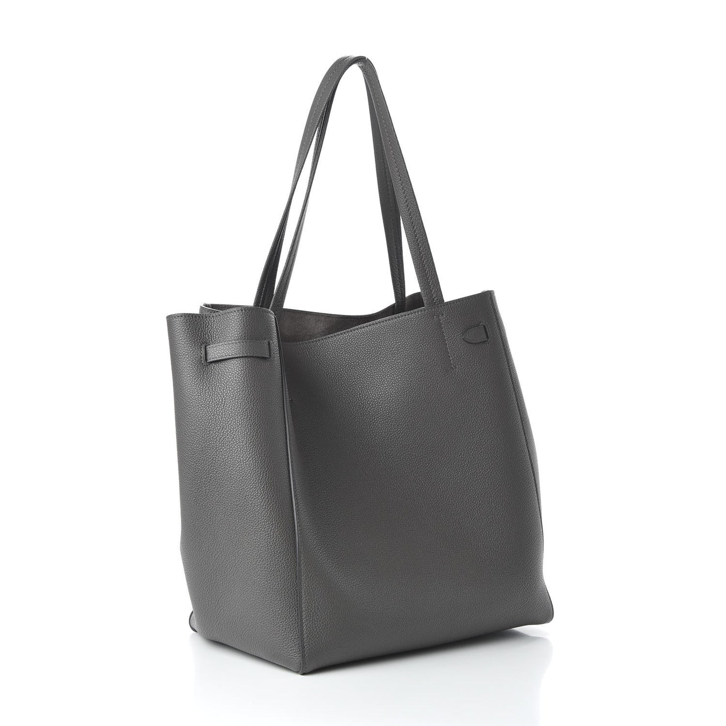 Soft Grained Calfskin Small Belt Cabas Phantom Grey