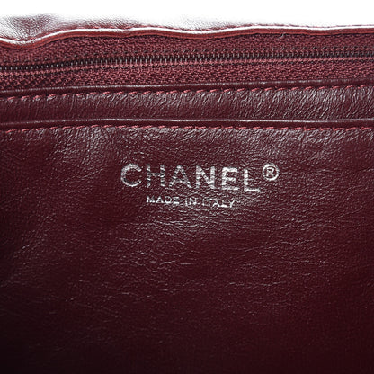 Chanel Lambskin Quilted Jumbo Single Flap Dark Red 6 of 10