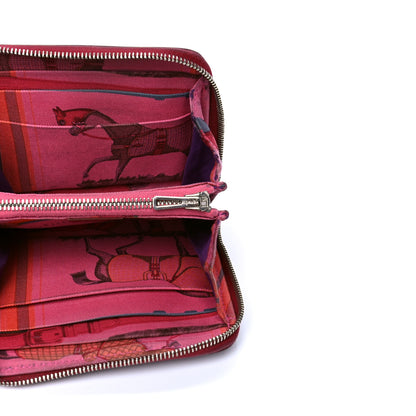 Hermes Epsom Silk'in Compact Wallet Rubis 4 of 5