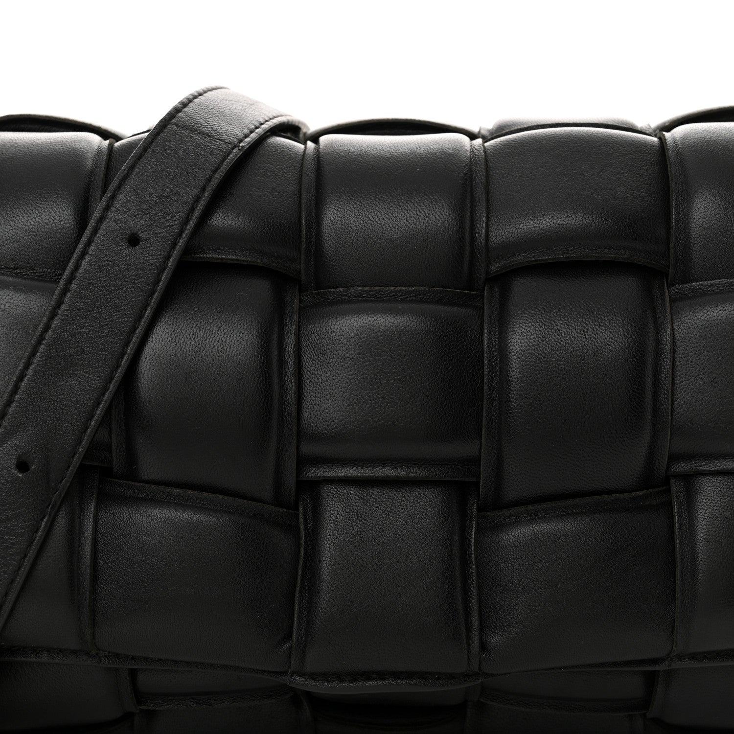 Bottega Veneta Nappa Maxi Intreccio Padded Cassette Crossbody Bag Black 7 of 9