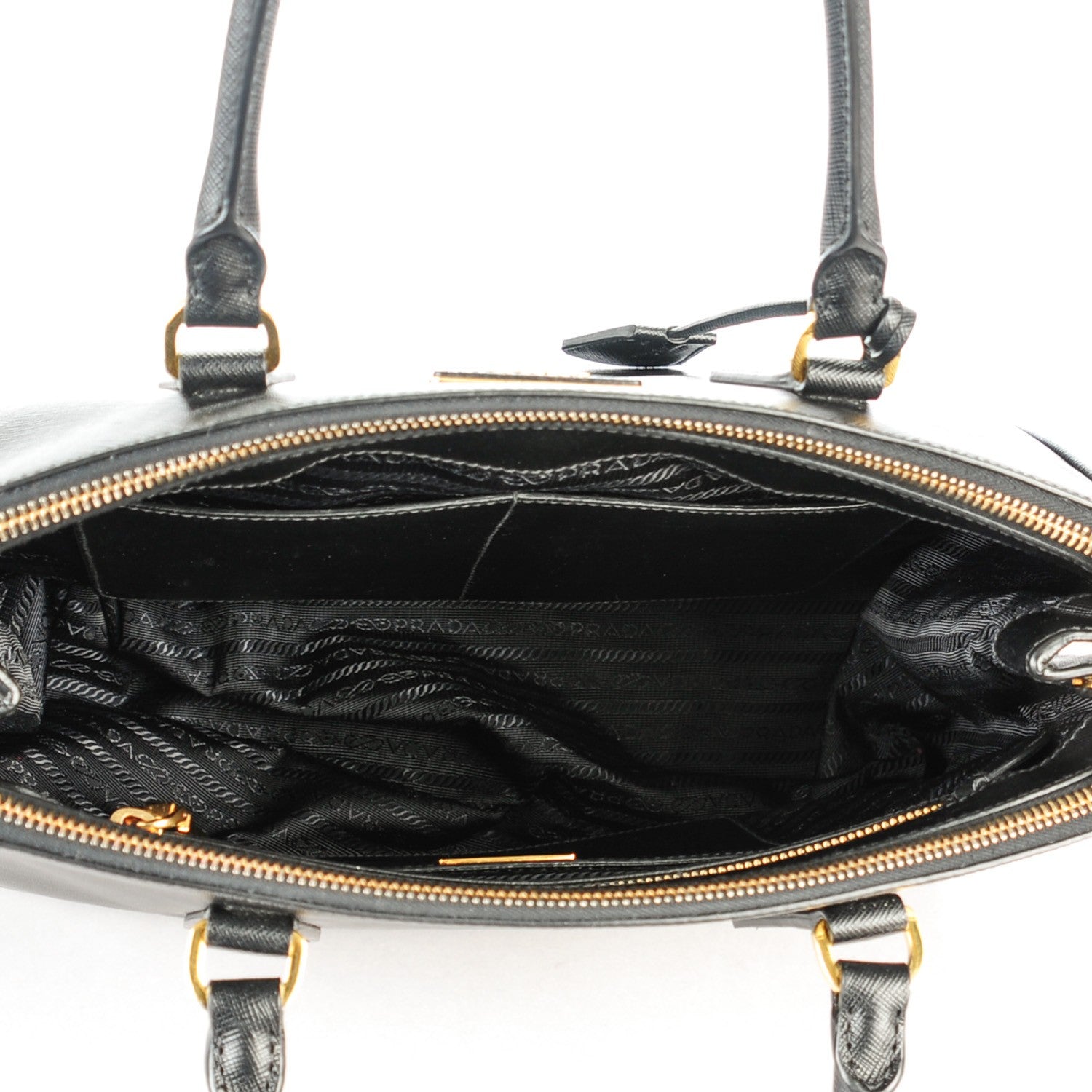 Prada Saffiano Large Galleria Double Zip Tote Black 5 of 8