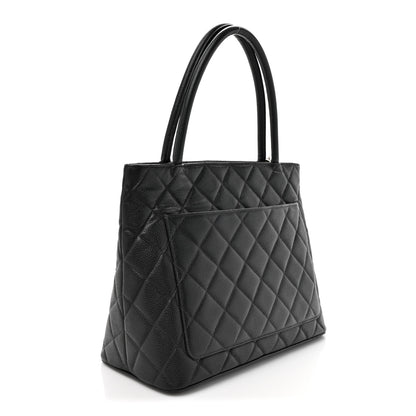 Chanel Caviar Quilted Medallion Tote Black 3 of 12