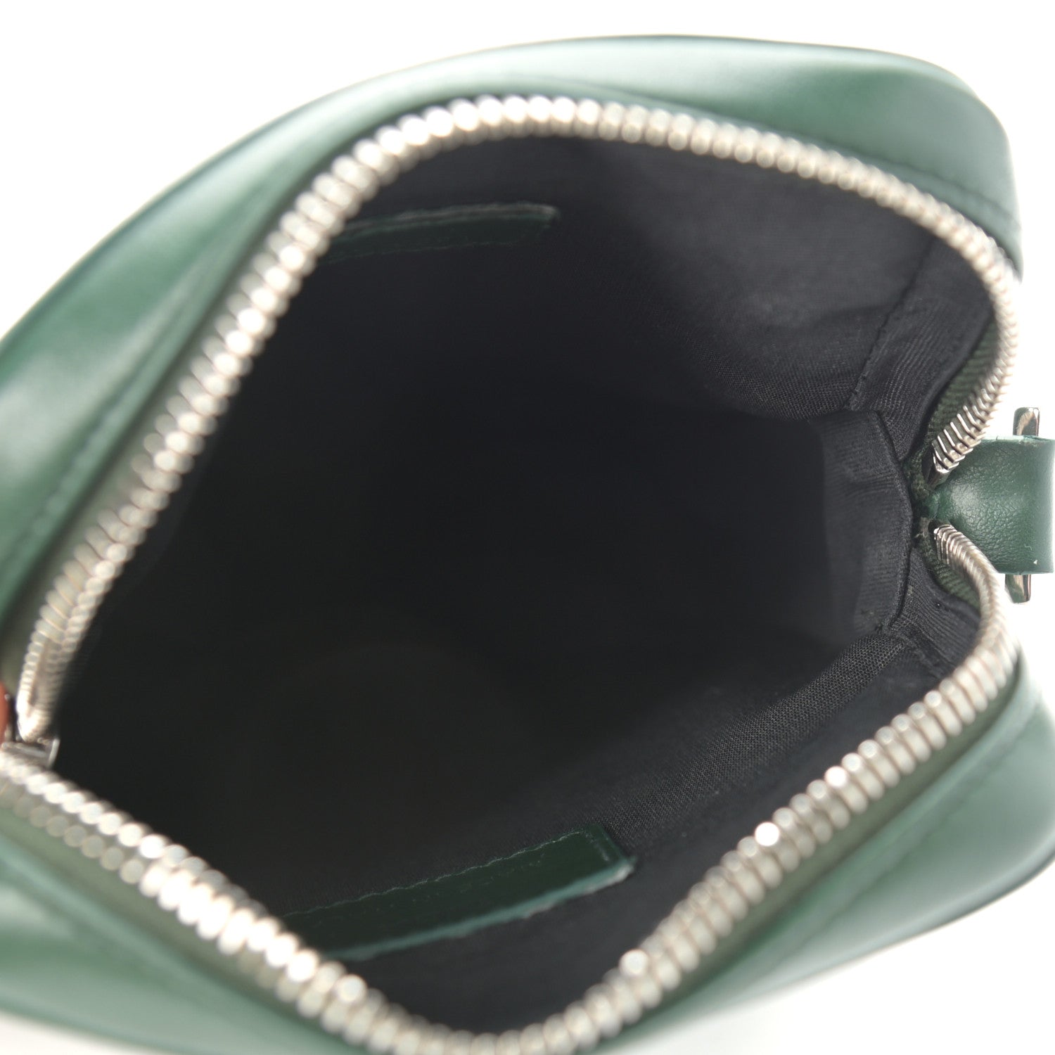 Christian Dior Calfskin Oblique Galaxy Perforated World Tour Messenger Pouch Green White 5 of 9
