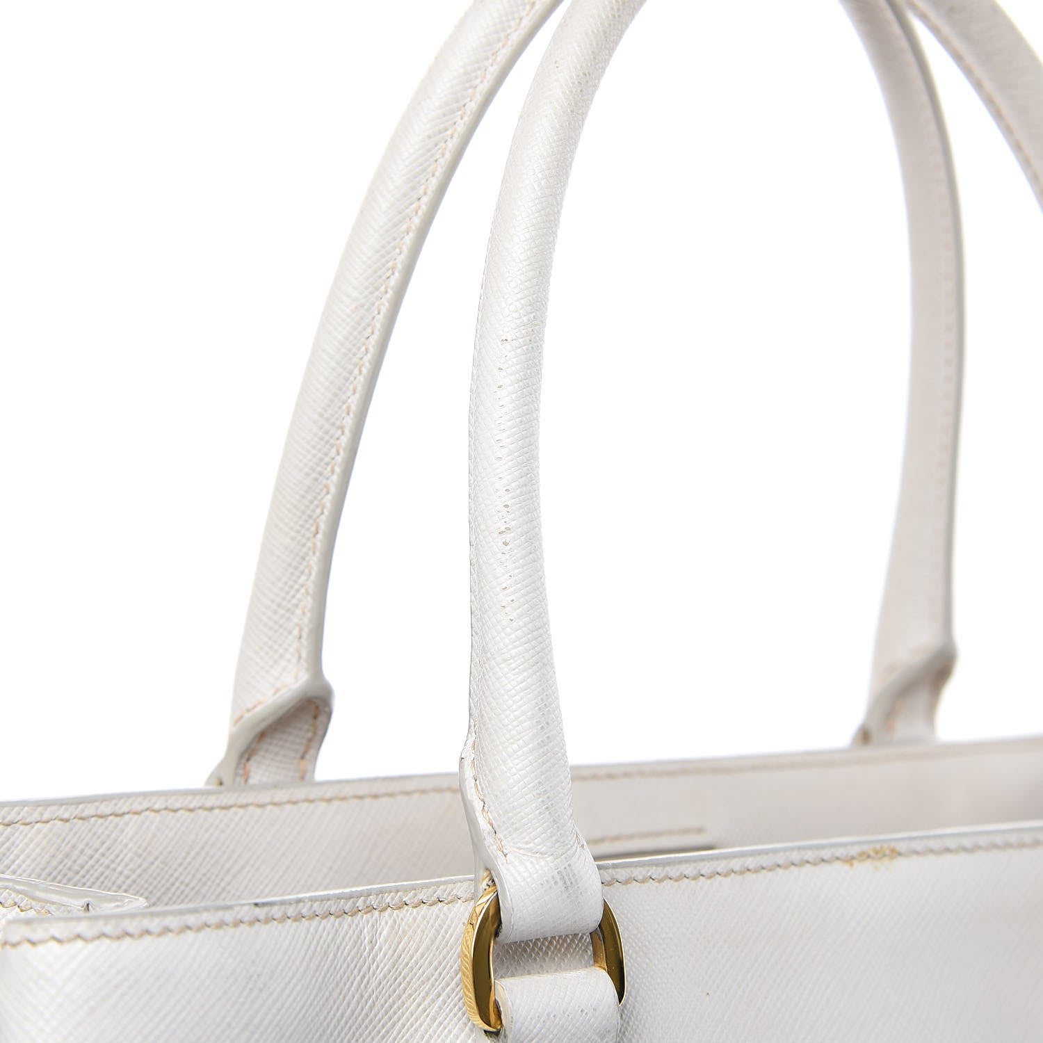 Prada Saffiano Lux Medium Tote Talco 16 of 20