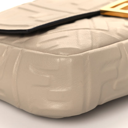 Fendi Nappa FF 1974 Embossed Baguette Nuvola 6 of 8