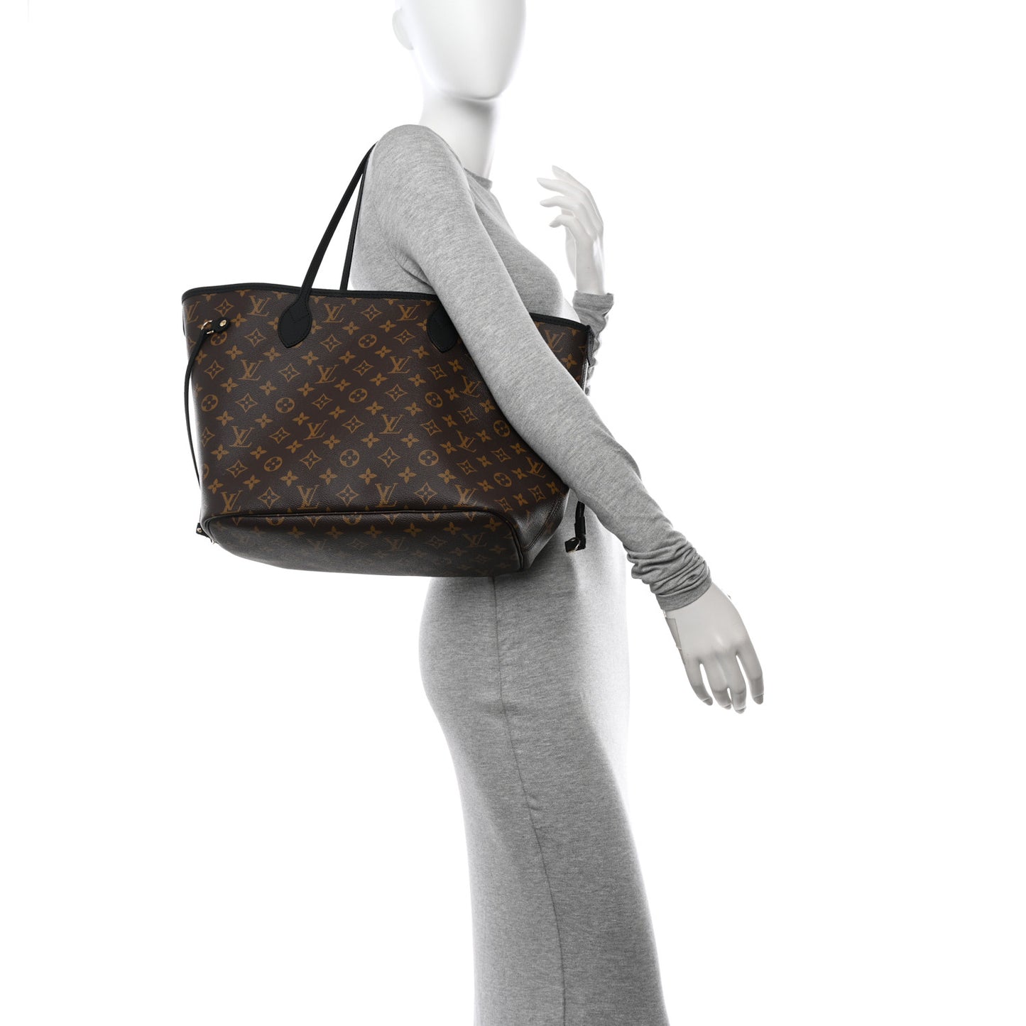 Monogram Calfskin Neo Neverfull Inside Out MM Black