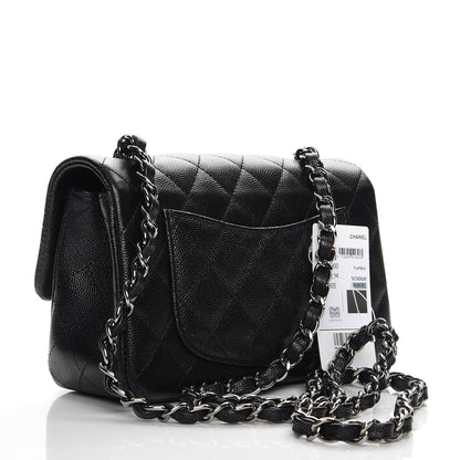Chanel Iridescent Caviar Quilted Mini Rectangular Flap Black 3 of 8