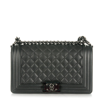 Chanel Caviar Quilted Medium Boy Flap So Black 1 of 9