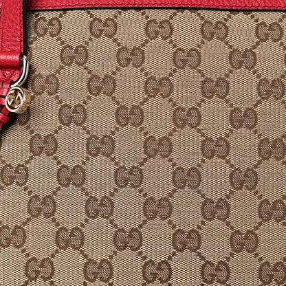 Gucci Monogram Medium Bree Shoulder Bag Red 7 of 14