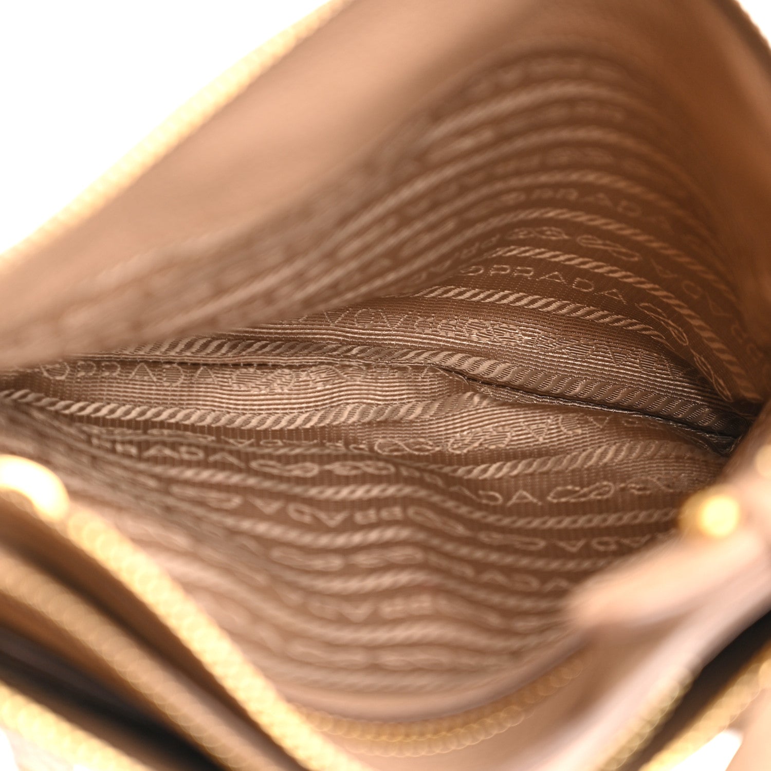 Prada Vitello Daino Double Zip Crossbody Bag Cammeo 4 of 19