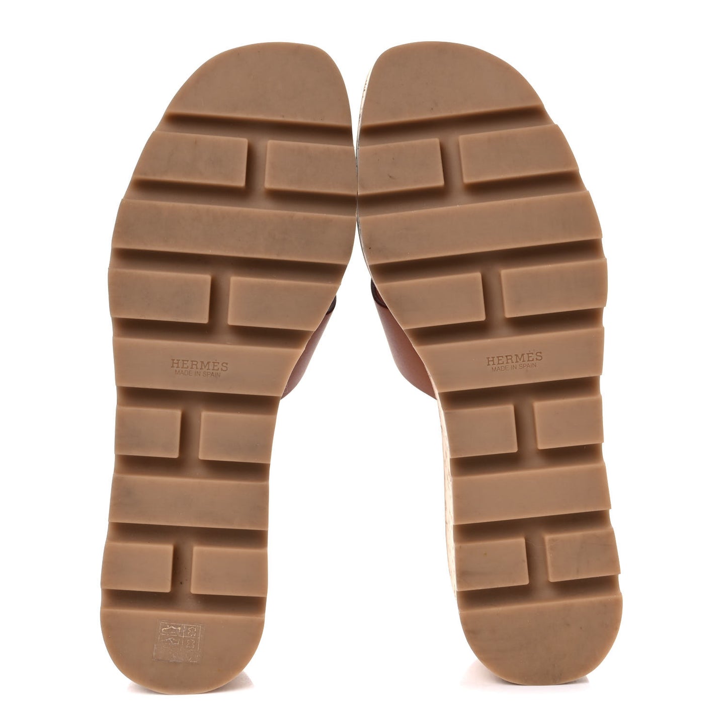 Calfskin Cork Eze 30 Sandals 39 Marron Glaise