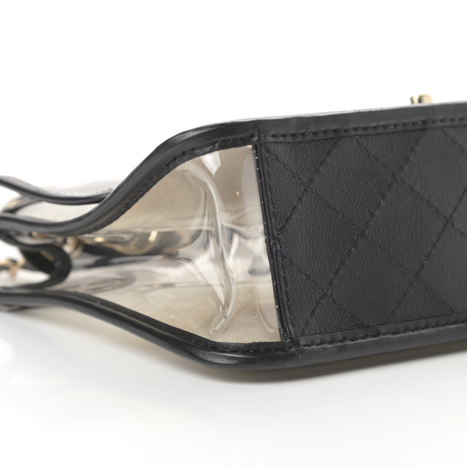 Chanel Lambskin PVC Medium Coco Sand Flap Black 9 of 11