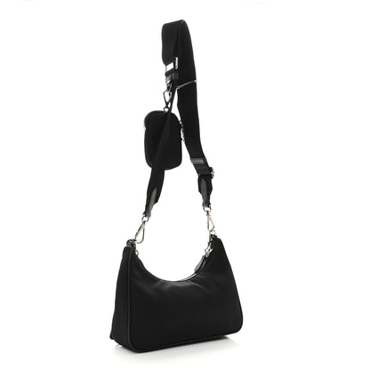 Prada Nylon Re-Edition 2005 Shoulder Bag Black 2 of 11