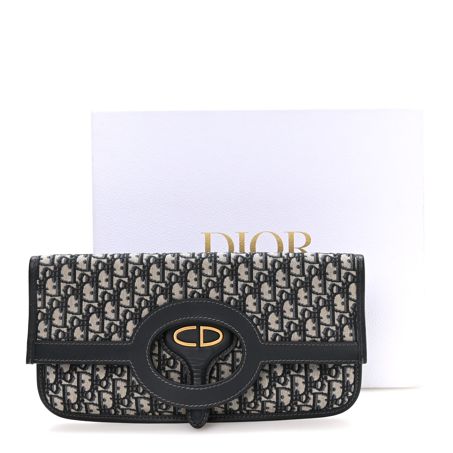 クリスチャンディオールバック羊皮 Christian Dior Oblique Fold Over Clutch Blue 1966413 – FASHIONPHILE