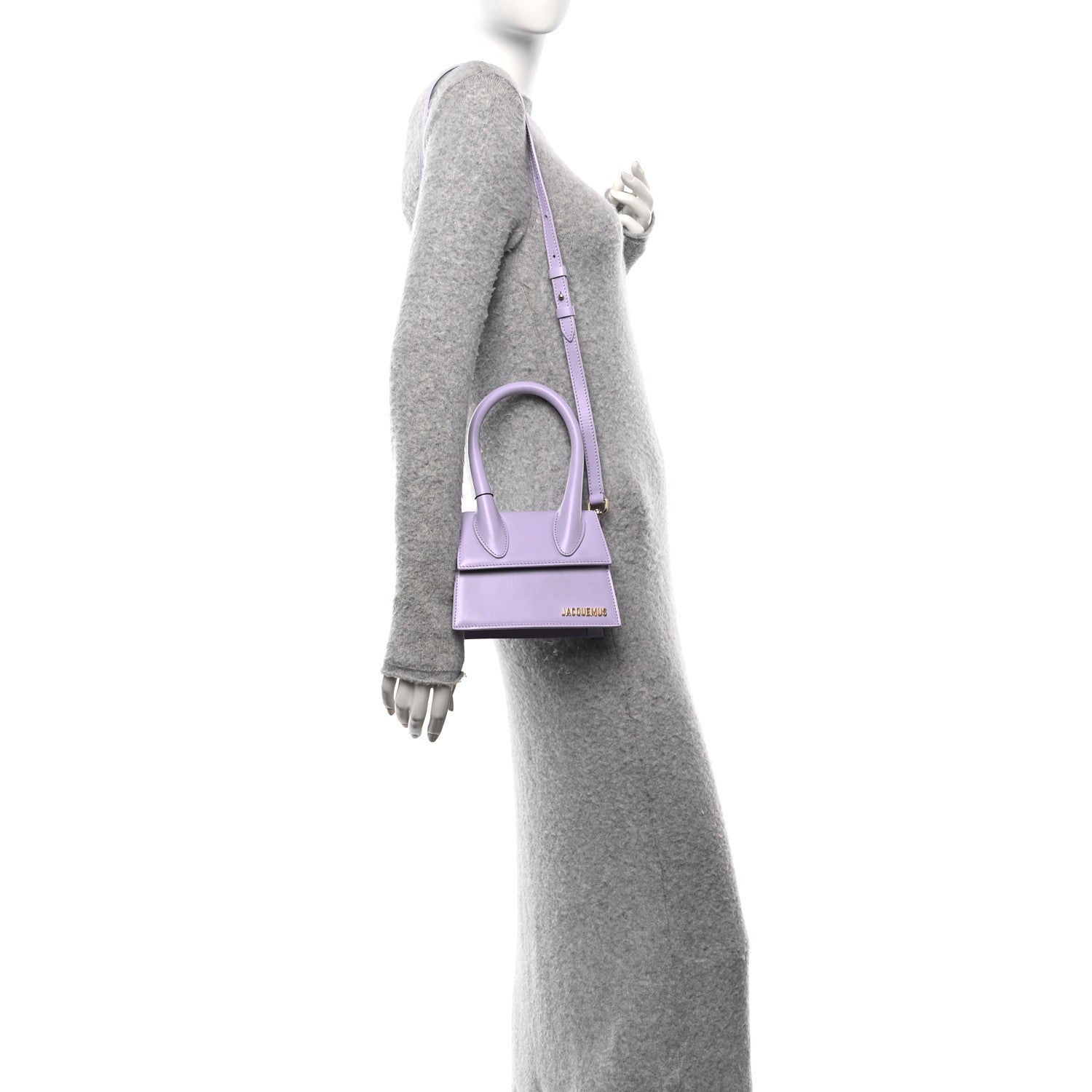 Jacquemus Smooth Calfskin Le Chiquito Moyen Lilac 2 of 16