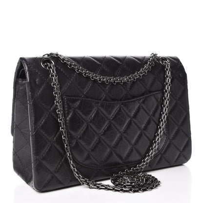 Chanel Aged Calfskin Quilted 2.55 Reissue 226 Flap Black 3 of 12