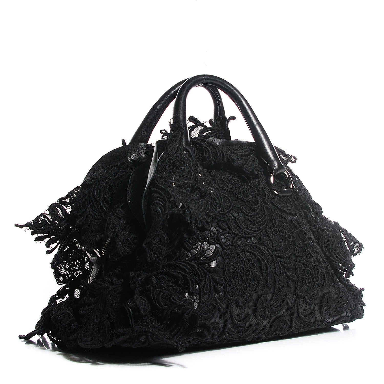 Prada Lace Pizzo S Bowler Black 3 of 10